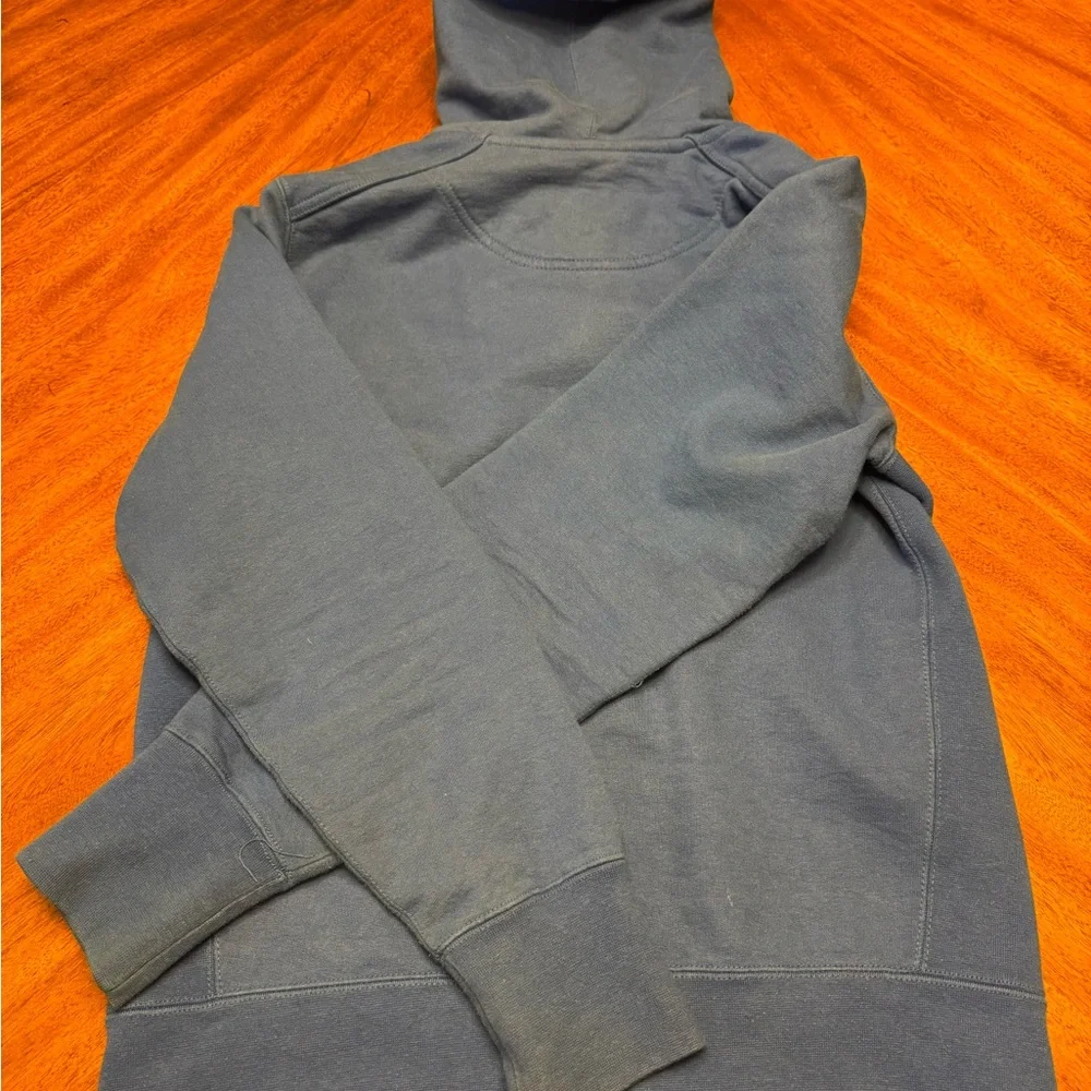 American Giant Blue Cotton Hoodie - Picture 5 of 5
